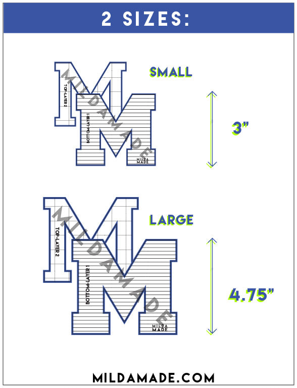 DIY Custom Letterman Jacket Patch Stencil Bundle