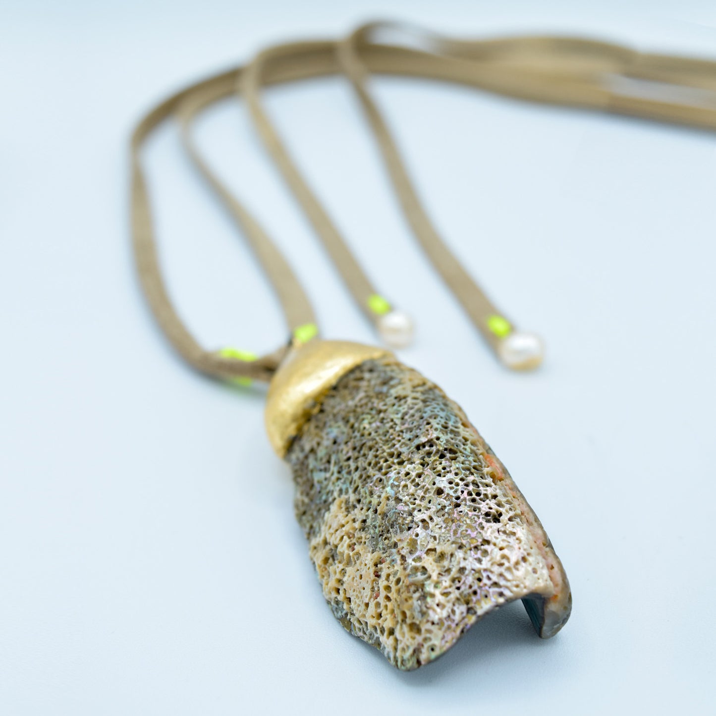 Abalone Pearl Wrap Necklace