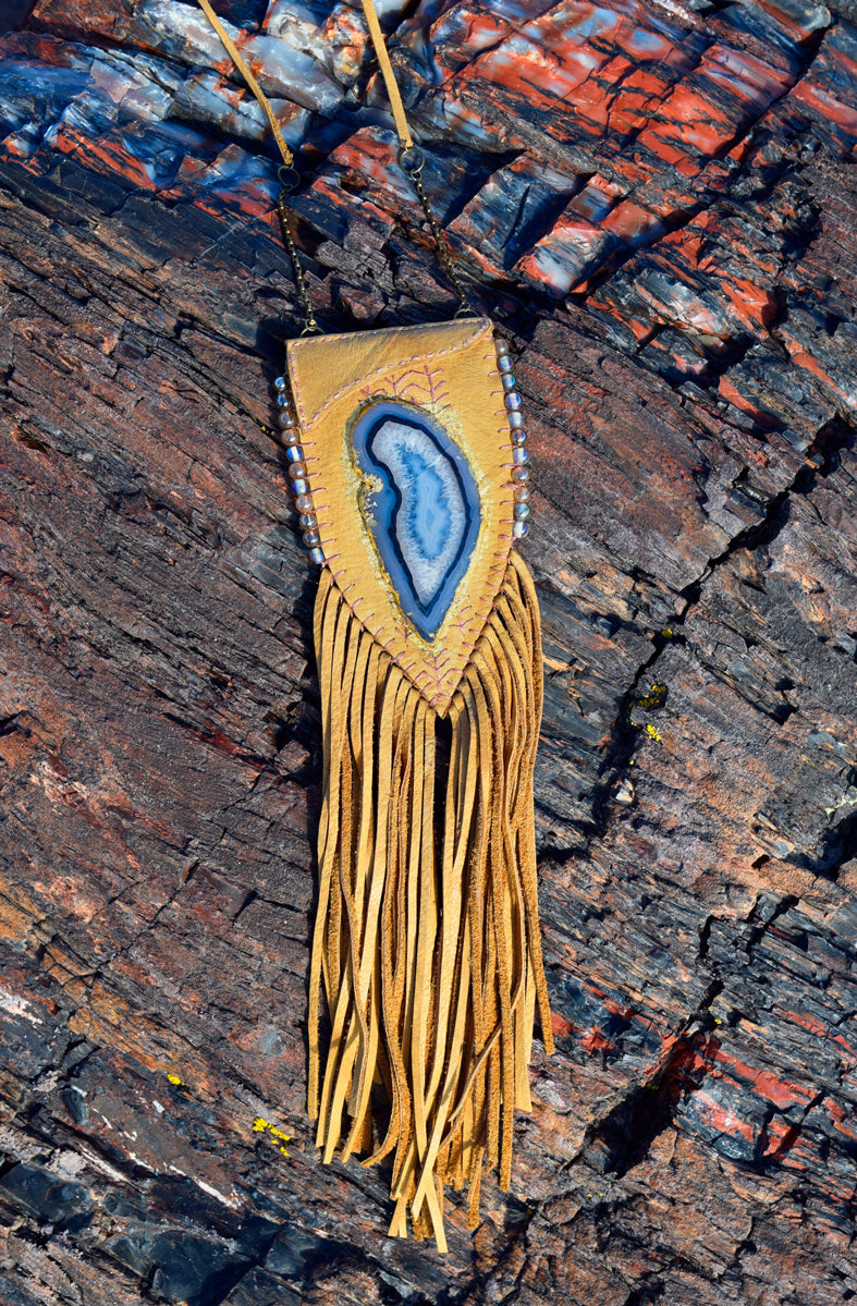 Gilded Azure Spirit Bag