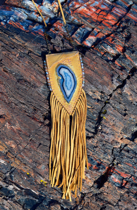 Gilded Azure Spirit Bag